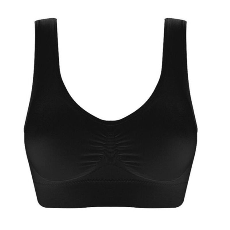 Women's Comfortable Non-marking Body Shaping Non-steel Ring Bra Shockproof Seamless Small Tank Tops