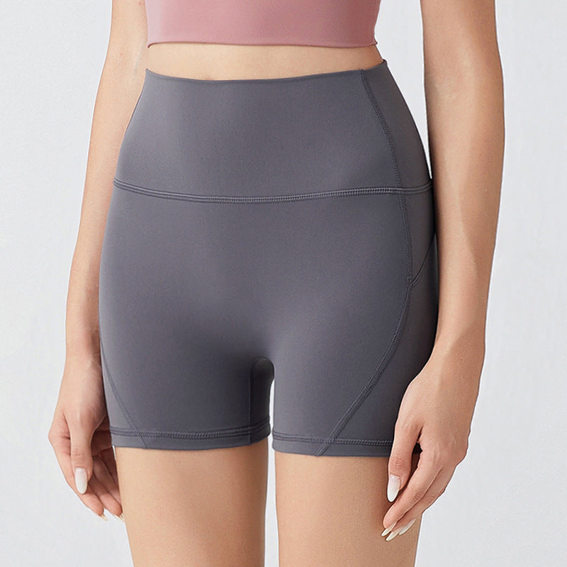 No Embarrassment Yoga Shorts Women Peach Hip Lift