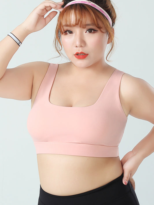 Large Size Sports Underwear Women'S Fat Mm Shockproof Gathering Shaping Big Breasts Running Bra