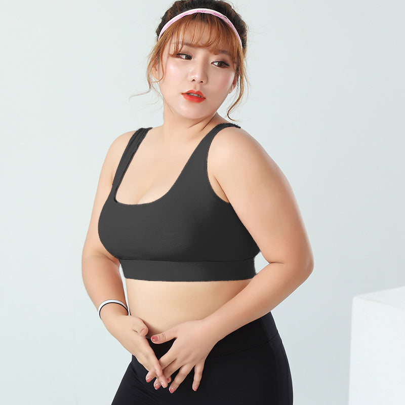 Large Size Sports Underwear Women'S Fat Mm Shockproof Gathering Shaping Big Breasts Running Bra