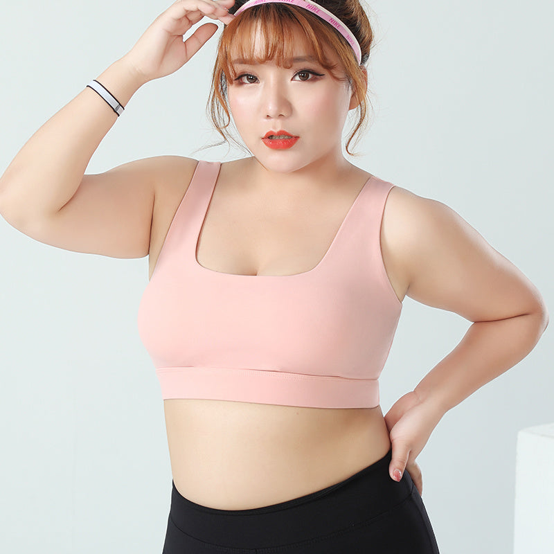 Large Size Sports Underwear Women'S Fat Mm Shockproof Gathering Shaping Big Breasts Running Bra