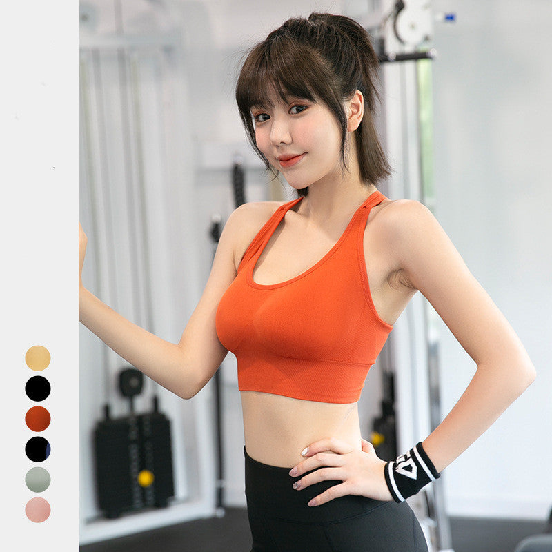 Sports Bra Underwear Seamless Hollow Beauty Back Shaping Sports Bra