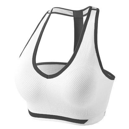 Fitness Running Bra Back Letter Shaping Gathering Yoga Underwear