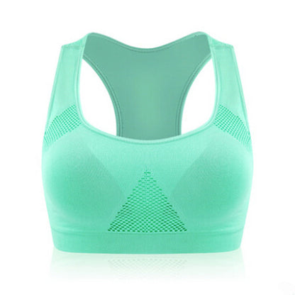 Breathable shaping seamless sports bra