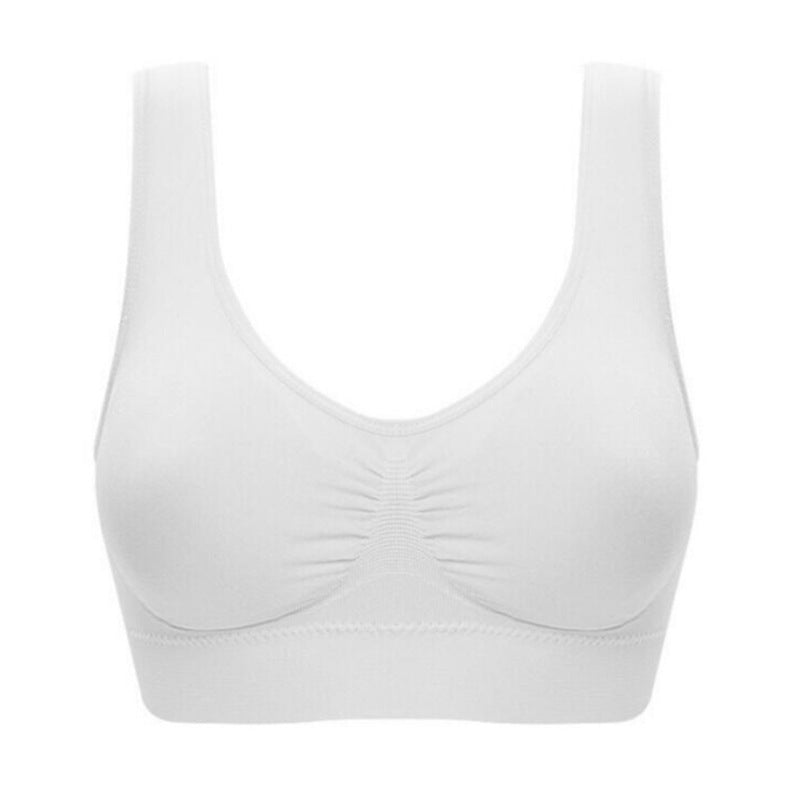 Women's Comfortable Non-marking Body Shaping Non-steel Ring Bra Shockproof Seamless Small Tank Tops