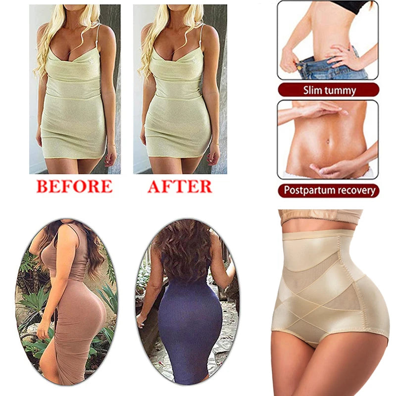 Sexy Cross Body Shaper High Waist Panties Women Underwear Girdle Belly Tummy Control Trainer Shapewear Slimming Underwear