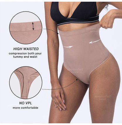 High waist Shaper Panties Body Reducer Shaper Thong Shapewear Abdomen Control Slimming Panties Invisible Woman Flat Belly Sheath