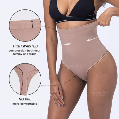 High waist Shaper Panties Body Reducer Shaper Thong Shapewear Abdomen Control Slimming Panties Invisible Woman Flat Belly Sheath