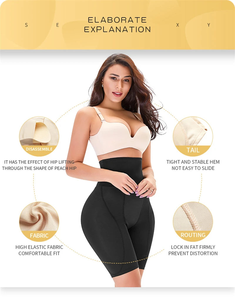 Hip Pads for Women Shapewear Butt Lifter Body Shaper with Butt Pads Hip Padded Shapewear Enhancer to Make Butt Bigger Daily Wear