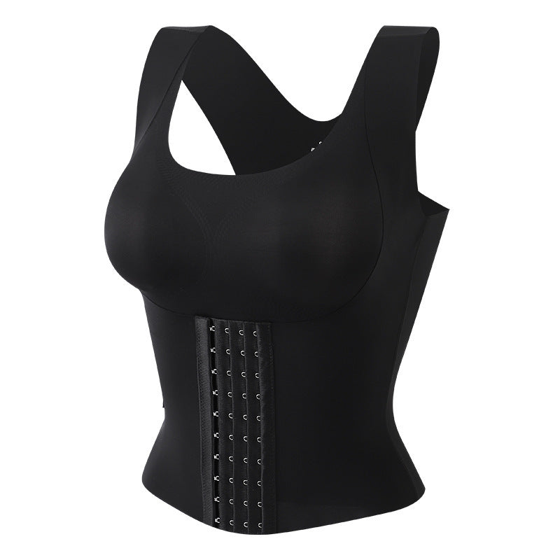 Traceless And Steel Rim Shaping One-piece Suit Tummy Retraction And Correction, Hunchback Sports Bra